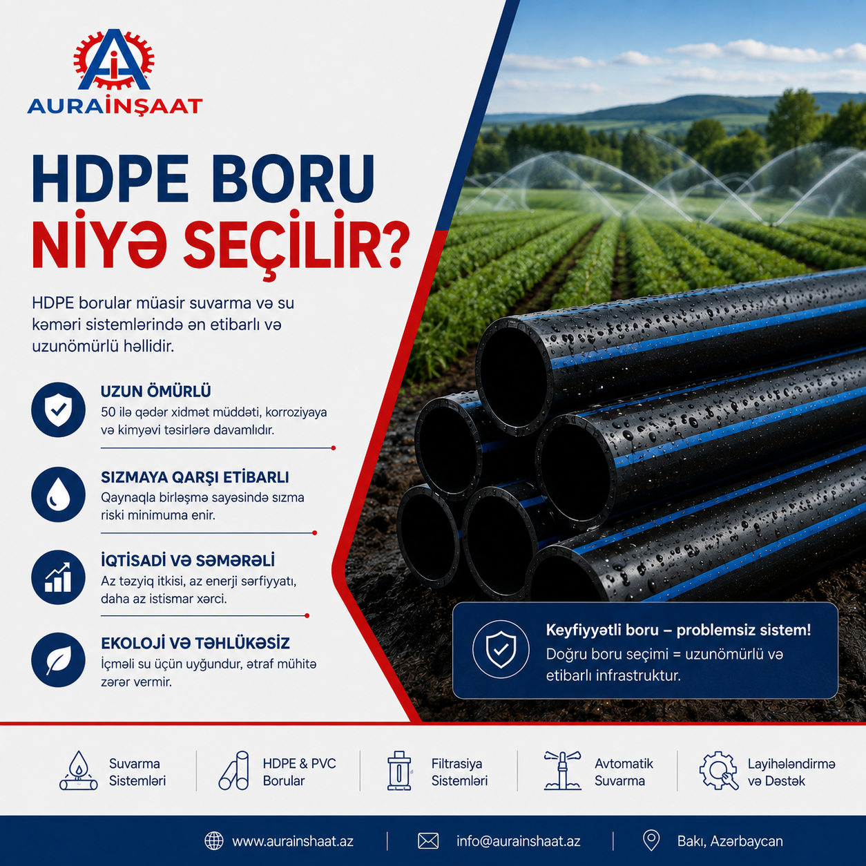 HDPE BORU NİYƏ SEÇİLİR?